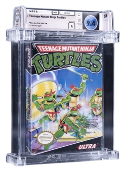 1989 NES Nintendo (USA) "Teenage Mutant Ninja Turtles" Sealed Video Game - WATA 9.4/A